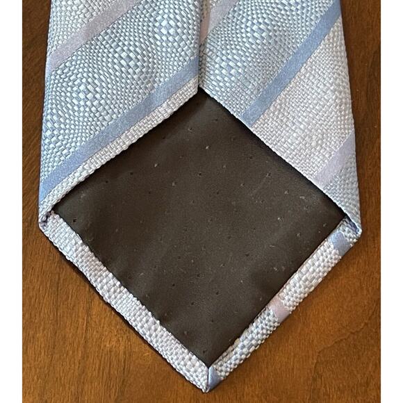 Fratelli Moda Blue 100% Silk Men’s Neck Tie Made In Italy - Picture 2 of 9